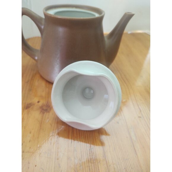 Vintage Ceramic Teapot with ivy leaf lid design, 1960s Oven King Italy - Picture 7 of 14